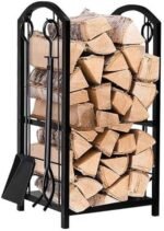 GLJTUO Support À Bois De Chauffage Robuste pour Intérieur/Extérieur