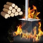 TRGCJGH Bois de chauffage naturel séché au four, bûches de bois pour poêle à bois – Image 6