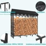 Himimi® Range-bûches d'Extérieur avec Housse de Protection Intégrée – Image 3