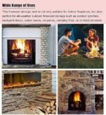 Range Buche Table D'appoint Porte-bûches en Métal 100/ 120 Cm de Long – Image 6