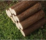 TRGCJGH Bois de chauffage naturel séché au four, bûches de bois pour poêle à bois – Image 2