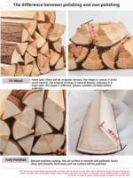 bois de chauffage en bois naturel – Image 2